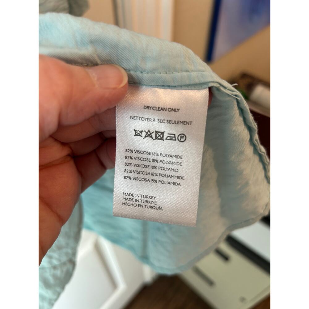 Light Blue Anthropologie Blouse Dolman Sleeve Oversized - Picture 4 of 7